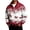 Light Brown, variant on Mens Casual Quarter Zip Stand Collar Sweatshirt Long Sleeve Fleece Lined Pullover with Snowflake Reindeer Print Yellow L