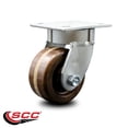 thumbnail image 2 of 4 Inch Kingpinless High Temp Phenolic Wheel Swivel Top Plate Caster SCC, 2 of 2