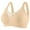 Apricot, variant on Chiclily Women's Wireless Bras Comfort Everyday Full Coverage Bra Light Gray 2XL Supportive T-Shirt Bra
