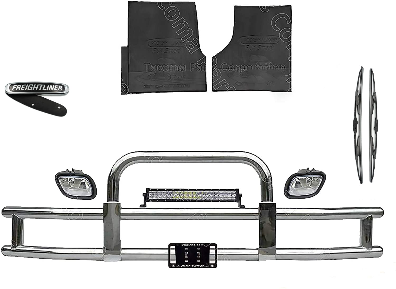 Freightliner Cascadia 20082017 Square Grille Moose Deer Bumper Guard