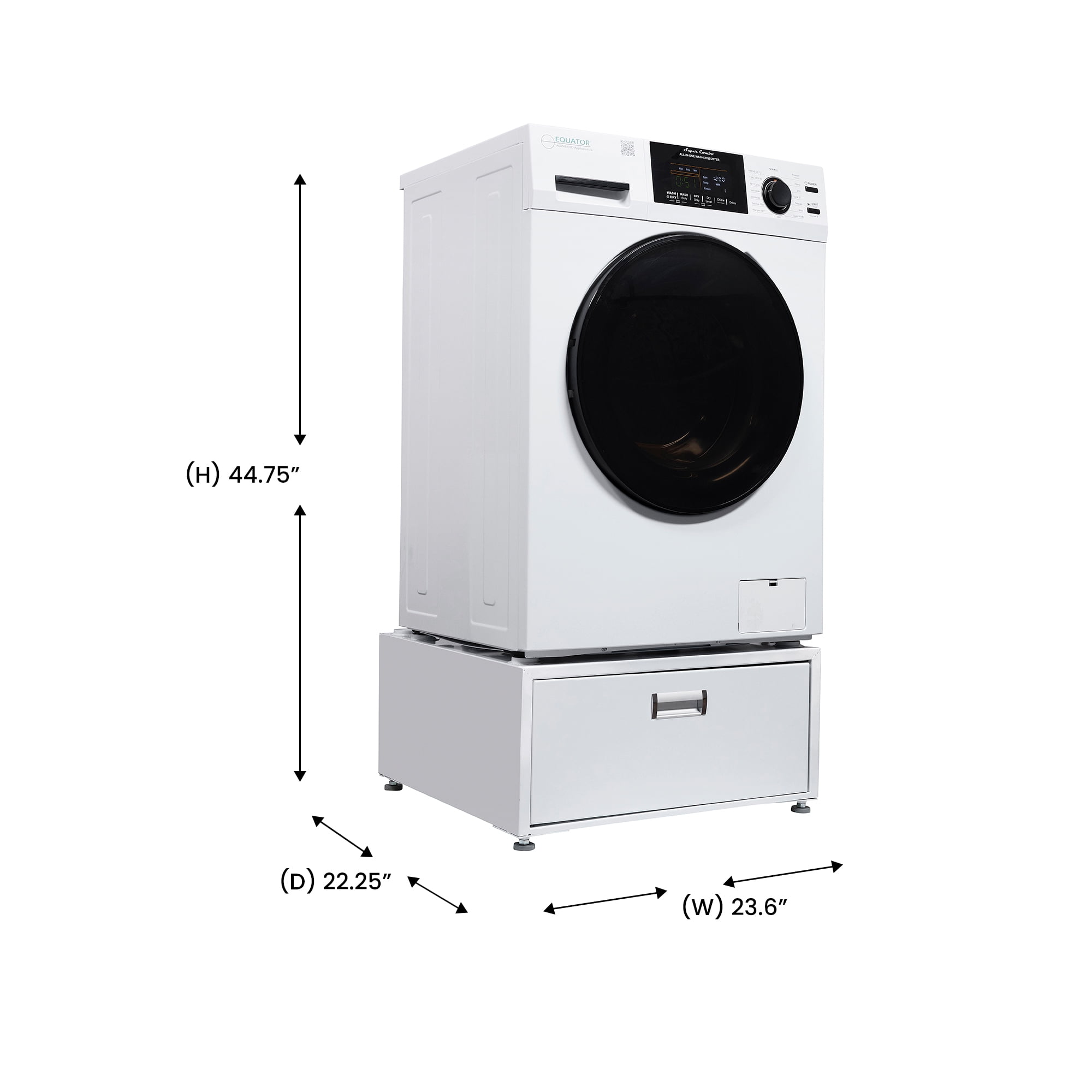 Equator 1.6cf 110V condensing  Sani Combo Washer Dryer 0 Clearance with Pedestal