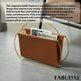 thumbnail image 4 of Fabulaxe 16-Inch Magazine Holder, Letter and Document Organizer for Desktop and Home Office – for Organizing Books, Newspapers, and Swaddle Blankets - for Nursery Schools, Dorm Rooms and Farmhouses, 4 of 8