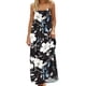 thumbnail image 3 of TaTaai Women's Printed Sleeveless Dress Casual Backless Spaghetti Strap Loose Fit Long Maxi Dress Solid Color Soft Comfortable for Summer Daily Home Wear Gift, 3 of 9
