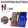 thumbnail image 4 of Case for OnePlus Nord CE 2 5G Cover Leather Wallet Folio Case Book Design Flip Magnetic Closure - Brown, 4 of 5
