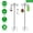 2Pcs 76in, variant on 76in/91in Options -- 2 Packs Heavy Duty Double Shepherds Hook Bird Feeder Pole Garden Hanging Holder with Adjustable Height 5 Prong Base for Bird Feeder Garden Plant Lantern for Outdoor Garden Patio