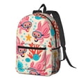 thumbnail image 3 of 17in Backpack With Pocket Adjustable Shoulder Strap Large Capacity Zipper Opening And Closing Double Pull Head Zipper For Work Travel Sports Tropical Reef Axolotls - Bright Vacation, 3 of 8