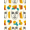 Multicolor, Pattern 6, variant on ODIKA 8'x10' Washable Area Rug Non-Slip Chair-Friendly Mat Modern Asymmetrical Face Graphic Bold Geometric Shape Accent for Dining Room, Large Office, Lounge
