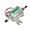 Silver, variant on Universal 24V Electric Fuel Pump Plunger Inline Petrol Diesel Replacement Assembly Gold Finish Heavy Duty Motor (Inlet Outlet 0.31 in / 8 mm)