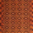thumbnail image 1 of Ahgly Company Machine Washable Indoor Square Contemporary Mahogany Brown Area Rugs, 4' Square, 1 of 7