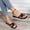 Black, variant on WIZUTIZ Womens Shower Shoes Comfortable Sports Walking Slip on Sandals Women Summer Slides Slip on Sandals Beach Slide Sandals Indoor Flat Heel Yoga Mat Cushion Slide Sandals for Older Women
