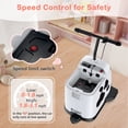 thumbnail image 6 of TOKTOO 12V Ride on Toy for Kids Aged 4-8 w/ Storage Space, Colorful Lights, Creative Stickers, MP3, Electric Ride on Scooter-Cow White, 6 of 13