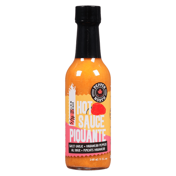 Habanero et ail doux Essayez-le sur des pizzas, des tacos, des ailes de poulet, des œufs, des frites, des bols végétaliens et plus encore.