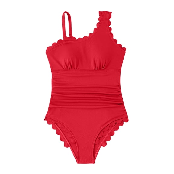 BSDJILFG One Piece Swimsuits for Women with Double Support Straps,Push Up Adjustable Strap Slimming Bodycon Monokini Bathing Suit
