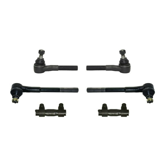 6 Piece Outer Inner Tie Rod Ends Adjusting Sleeves Steering Left & Right Set for RWD Models Fits select: 2000-2001 DODGE RAM 1500, 2000-2002 DODGE RAM 2500
