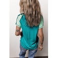 thumbnail image 3 of FOLUNSI Color Blocked Knit Tee - Versatile & Cozy Fit for Women!, 3 of 8