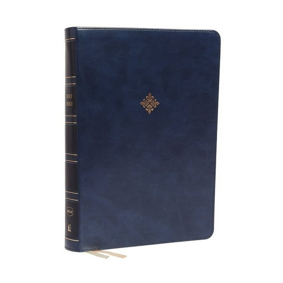 Nkjv, Reference Bible, Super Giant Print, Leathersoft, Blue, Red Letter Edition, Comfort Print: Holy Bible, New King Jam, (Hardcover)