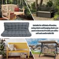 thumbnail image 2 of Replacement Cushions for Outdoor Swing, Swing Replacement Cushions Thicken 4" with Backrest, Waterproof Bench Cushions for Patio Furniture Porch Swing Cushions (Light Gray), 2 of 7