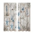 thumbnail image 2 of 2D Printed Kitchen Curtain Set Of 2 Panels Short Curtains Polyester Easy Care For Kitchen Window Bathroom Bedroom Modern Home Decor, 2 of 7