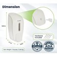 thumbnail image 4 of Dispensador De Jabón Líquido Y Desinfectante De Manos Alpine Industries, Montaje En Superficie, Capacidad De 800 Ml (Blanco), 4 of 5
