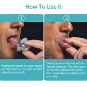 GENKENT Anti Snoring Tongue Device Silicone Sleep Apnea Aid Stop Snore Sleeve