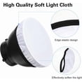 thumbnail image 3 of NOGIS 7"/18cm Light Diffuser,Soft Diffuser Lamp Cover White Lamp Shade Diffuser,Great for Studio Strobe Reflectors, Video Shooting (4Pcs), 3 of 7