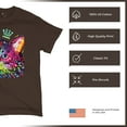 thumbnail image 4 of Tee Hunt Cute Thinking Crowned Cat T-Shirt Dean Russo Colorful Kitte Men's Tee, Brown, 3X-Large, 4 of 5