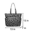 thumbnail image 2 of UKAP Ladies Handbag Large Capacity Tote Bag Multi Pockets Beach Bags Oxford Sports Purse Black Elephant, 2 of 2