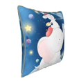 thumbnail image 2 of Kll Cute Little Bunny Elephant Painting A Planet Decorative Throw Pillow Covers Velvet Soft For Couch Sofa Bedroom Living Room Outdoor -18"X18", 2 of 8