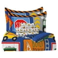 thumbnail image 4 of Dream Factory Under Construction Full 7 Piece Comforter Set, Polyester, Microfiber, Blue, Multi, Child, Unisex, 4 of 8