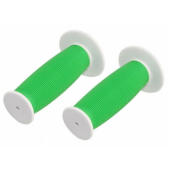 Alta Mushroom Two-Tone Bike Grips, (White/Green)