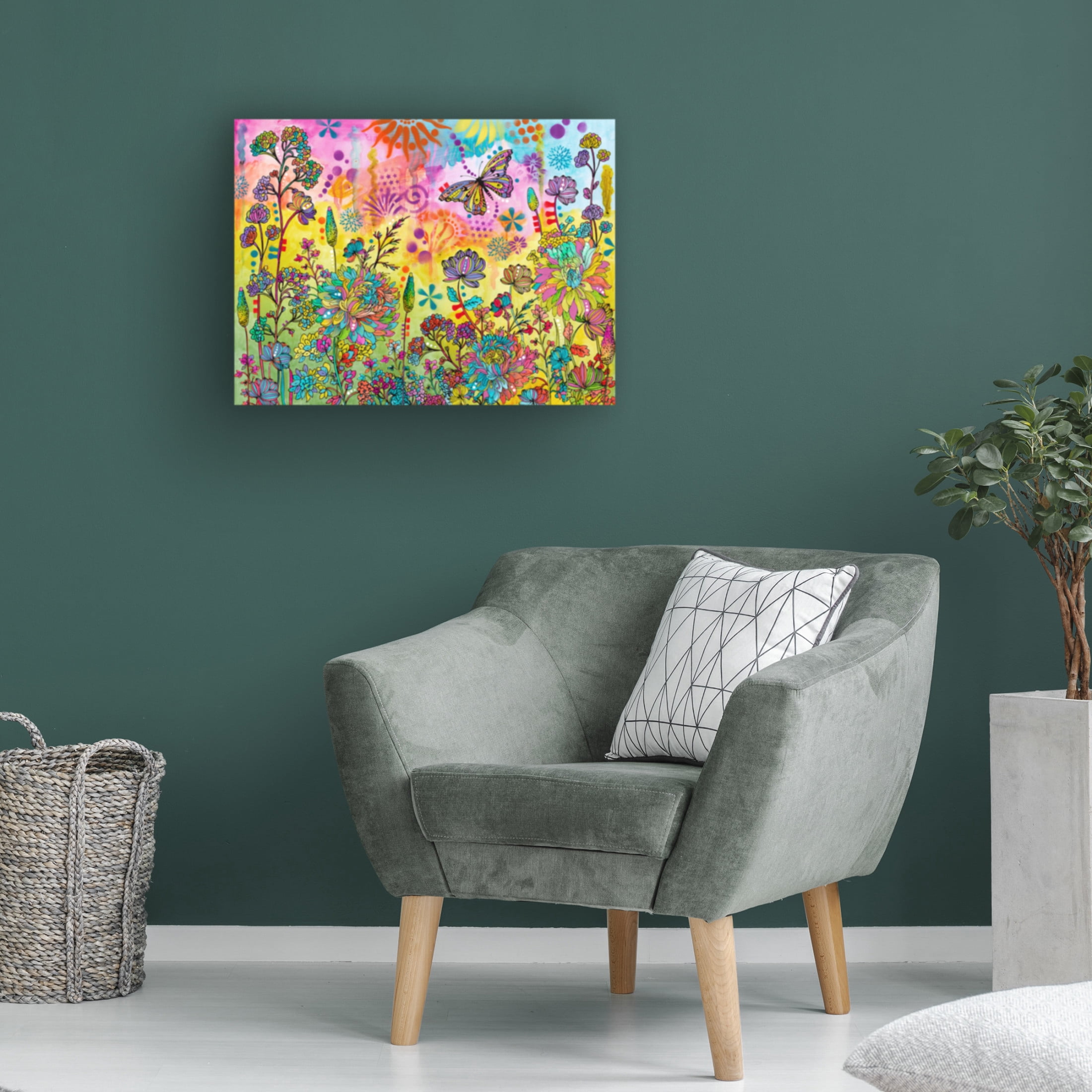 Canvas Wall Art - Dean Russo 'Floating Through Nature' Wall Art for Living Room, Bedroom, or Office Décor by Trademark Fine Art - 24 x 18 Inches