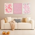 thumbnail image 3 of Matisse Picasso Abstract Canvas Wall Art Framed Set of 3 Pink Flower Market Poster Prints Aesthetic Pictures Modern Minimalist Wall Decor Painting for Living Room Bedroom Bathroom 12"x16"x3, 3 of 6