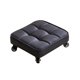 thumbnail image 3 of Taburete rodante cuadrado de baja altura Asiento de cuero de PU giratorio de 360  degree Impermeable Universal Resistente para el hogar Oficina Garaje Negro Sunnimix Asiento rodante bajo, 3 of 8