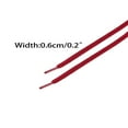 thumbnail image 2 of CHOK 2 Paires de Lacets Ovales Demi-Ronds pour Chaussures de Course Blanc 140cm/55.11”, 2 of 4