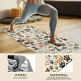 thumbnail image 4 of Paw Prints and Bones Hot Yoga Mat Towel Non Slip for Hot Yoga - Quick-Drying Yoga Mat Cover with 4 Corner Pockets with Travel Bag - Hot Yoga Towel Non Slip Grip Moisture Wicking Sweat 70"x26", 4 of 6
