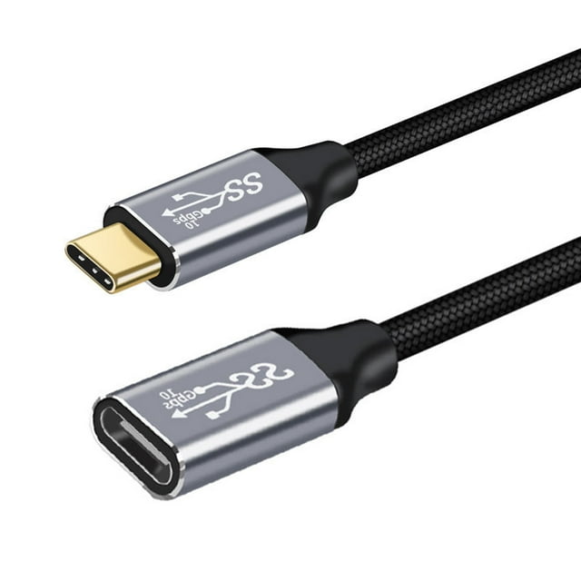 Cable de extensión USB-C 3.1 Gen 2 de Whoamigo - 100 W macho a hembra
