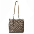 thumbnail image 2 of Autumn Winter Ladies Handbags Quilted Top-handle Bags Chain Solid Travel Satchel, 2 of 10