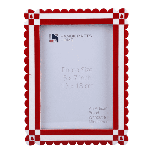 Handicrafts Home 5x7 Christmas Pictures Holiday Photos Festive Display Mom Gift Unique Gifts Vintage Style Elegant Design Photo Memories