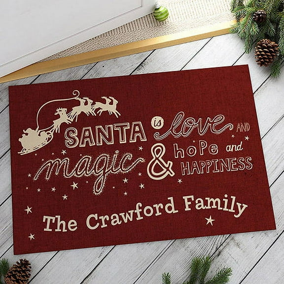 Personalized What Santa Is Doormat