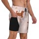 thumbnail image 2 of Balery Star Cute Dog Bañador para hombre, shorts de playa de secado rápido con entrepierna y forro de compresión-Medium, 2 of 6