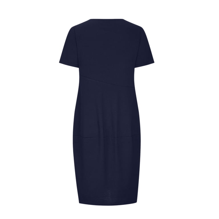 white christmas dresses Buy LOV Navy Checkered Cotton-Blend Tiered Dress from Westside main image 0