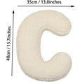 thumbnail image 6 of Letter Plush Pillow, Letter Hugging Throw Pillows, Decorative Throw Pillows for Bed Couch, Letter Pillows English Alphabet A to Z for Sofa Bedroom Living Room (W), 6 of 7