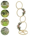 thumbnail image 3 of 4 Tier Gold Wedding Round Hoop Backdrop-Stand,Aisle Decor, Table Centerpiece,Stage Display Photography Background, 3 of 10