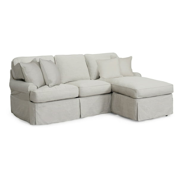 85 Light Gray Slipcover For T Cushion Sectional Sofa With Chaise Com Cushion Sectional Sofa With Chaise, Slipcover Sleeper Sofa Sectional