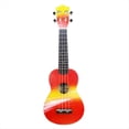 thumbnail image 1 of Ukelele Soprano de Madera de 21 Pulgadas, Guitarra Hawaiana para Estudiantes y Niños, con Nubes de Colores., 1 of 8