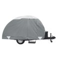 thumbnail image 1 of Classic Accessories Travel Trailer Cover 80-355-203101-RT PolyPRO 3; For Receiver Hitch Trailer; All Weather Protection; Gray; 1 Ply Ripstop Woven Polyester; With Storage Bag; With Click-Close Straps, 1 of 8