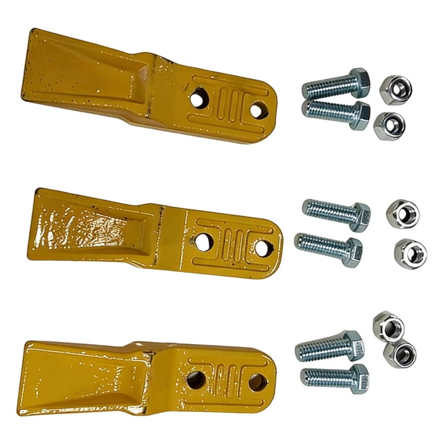 HILABEE Mini Excavator Attachments Bolt on Tooth Easy to Install Fittings Side Teeth Bucket Teeth