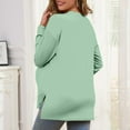 thumbnail image 5 of Yteetum Long Sleeve Shirts for Women Oversized Crewneck Maternity Nursing Breastfeed Hidden Zipper Side Split T Shirt Top Womens Casual Solid Plus Size Round Neck Loose Comfy Soft Maternity Tee Shirt, 5 of 7