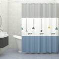 thumbnail image 1 of Fwttom Shower Curtain Waterproof and Mildews Proof Bathroom Shower Curtain Punch-Free Light Transmitting and No Transparent Bathroom Partition Curtain, 1 of 6