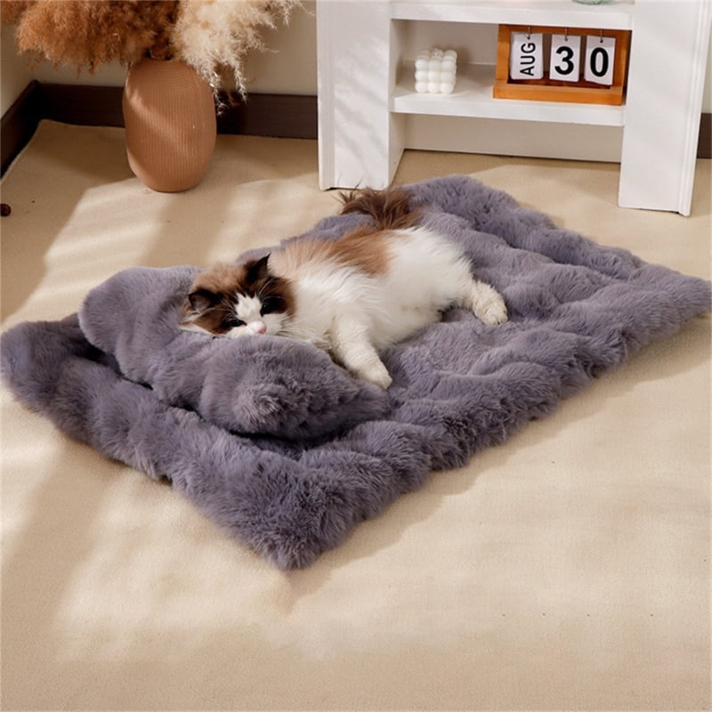 lanema Extra Thick Dog Bed Mat Plush Year Round Comfort Puppy Pads Blanket Pet Sleep